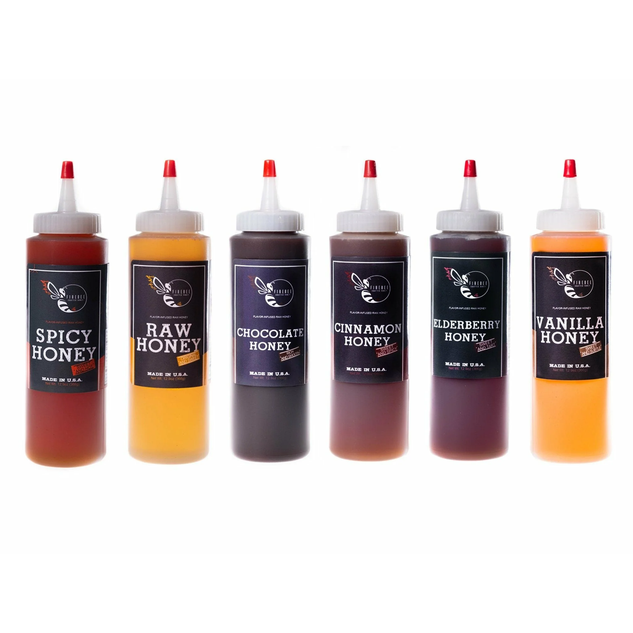 Firebee Crafted Honey Individual Squeeze Bottles